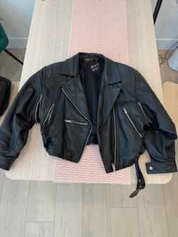 Tannery West Black Leather Moto Jacket