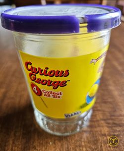 Curious George Jelly Jar w/ Lid