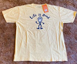 NEW!!! LIFE IS GOOD T-SHIRT/XL