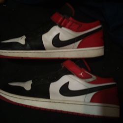 Air Jordan 1 Strap Lowe Black Toe, Size 13