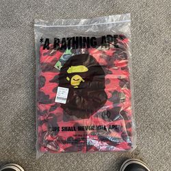 Brand New Red Bape Hoodie 🔴✅