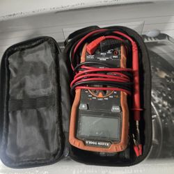 multimeter with snap on test leads