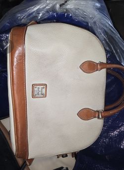 Cream And Light Brown Dooney And Burke