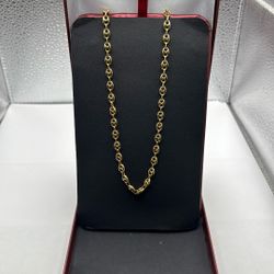 10K Yellow Gold Gucci Style Chain