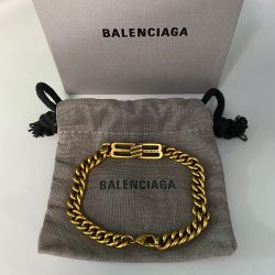 Vintage Gold Double B Logo Bracelet 