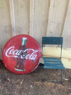 Vintage Coca-Cola button sign