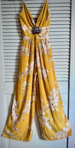Angie Floral Wide-Leg Jumpsuit (small)