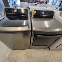 Topload Washer And Electric Dryer Set Used In Good Condition With 90days Warranty  From $600 Up To  $799