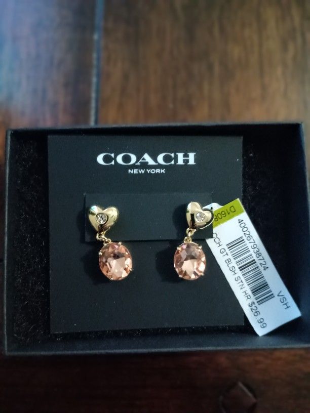 Coach Pink Earrings