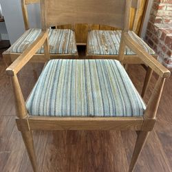 Broyhill Saga Mid Century Walnut Dining Chairs