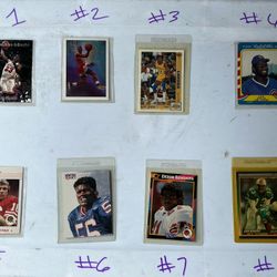 Football Cards, Baseball Cards And Basketball Cards