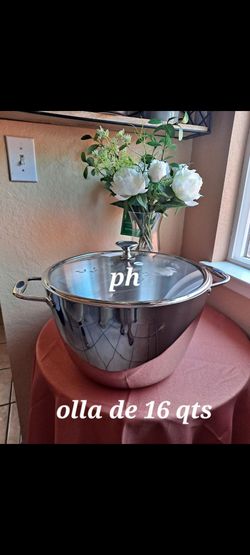 OLLA DE 16 QT DE ACERO INOXIDABLE PH HEALTHY COOK SOLUTIONS PRINCESS HOUSE ⚘️