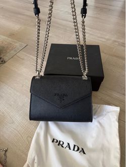 Black crossbody or shoulder bag