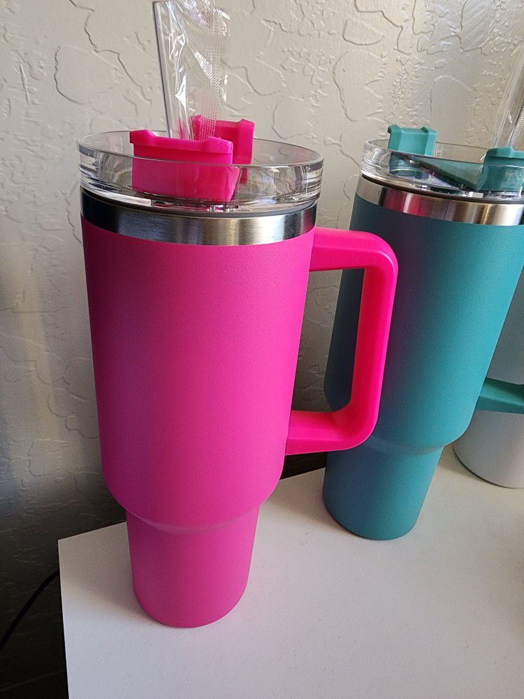 Hot Pink Brand New Stanley Dupe 40oz Quencher Tumbler Stainless Steel for  Sale in Gilbert, AZ - OfferUp