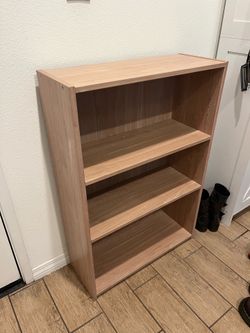 Wooden bookshelf