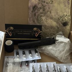 🎨 Tattoo Kit – Kiss of Dragon (Never used on any human!) – Great Condition! 🐉