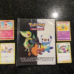 Pokémon Trading Card Holder Binder Album 14 Sheets 56 Cards PLUS 4 Pokémon Cards 
