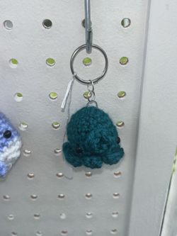 Crochet Octopus Keychain