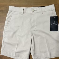 Kids PGA Tour flat front khaki shorts size 8 - new with tags
