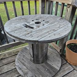 Spool Table, Outdoor Furniture 