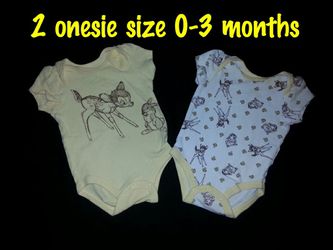 2 onesie size 0-3 months