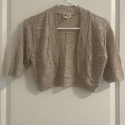 Women's Cardigan Knit Sweaters Cropped Open Front 