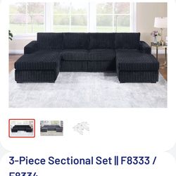 3-Piece Sectional Set || F8333 / F8334