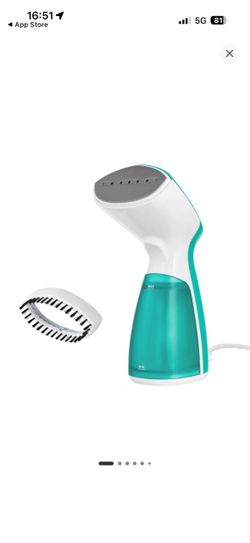 Handheld Garment Steamer with Brush Attachment