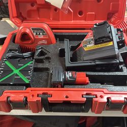 Milwaukee m12 green 360 3 plane laser