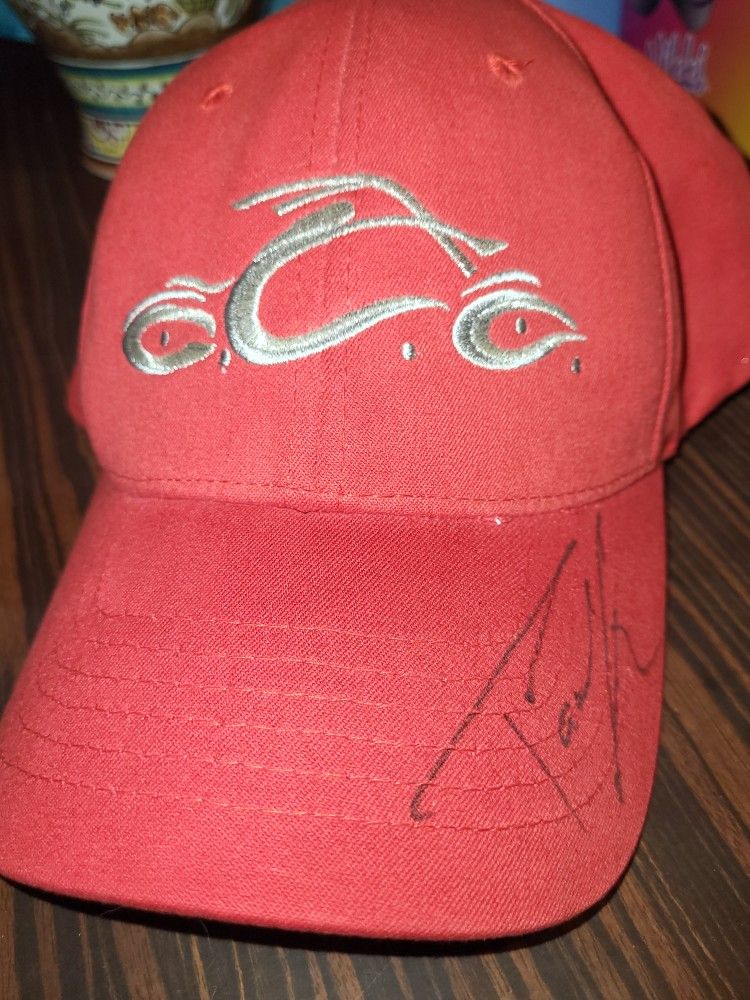 Nu Fit Hat Vintage Orange County Chopper Biker Signed L/XL KO CAPS