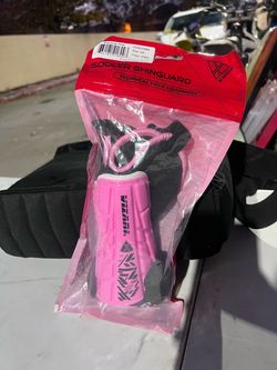 Vizari Malaga Soccer Shin Guards Pink XS Youth Ankle Protection VZSG70084