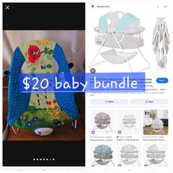 Baby Bassinet Dream On Me And Bouncer Bouncy Seat Cheap