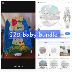 Baby Bassinet Dream On Me And Bouncer Bouncy Seat Cheap