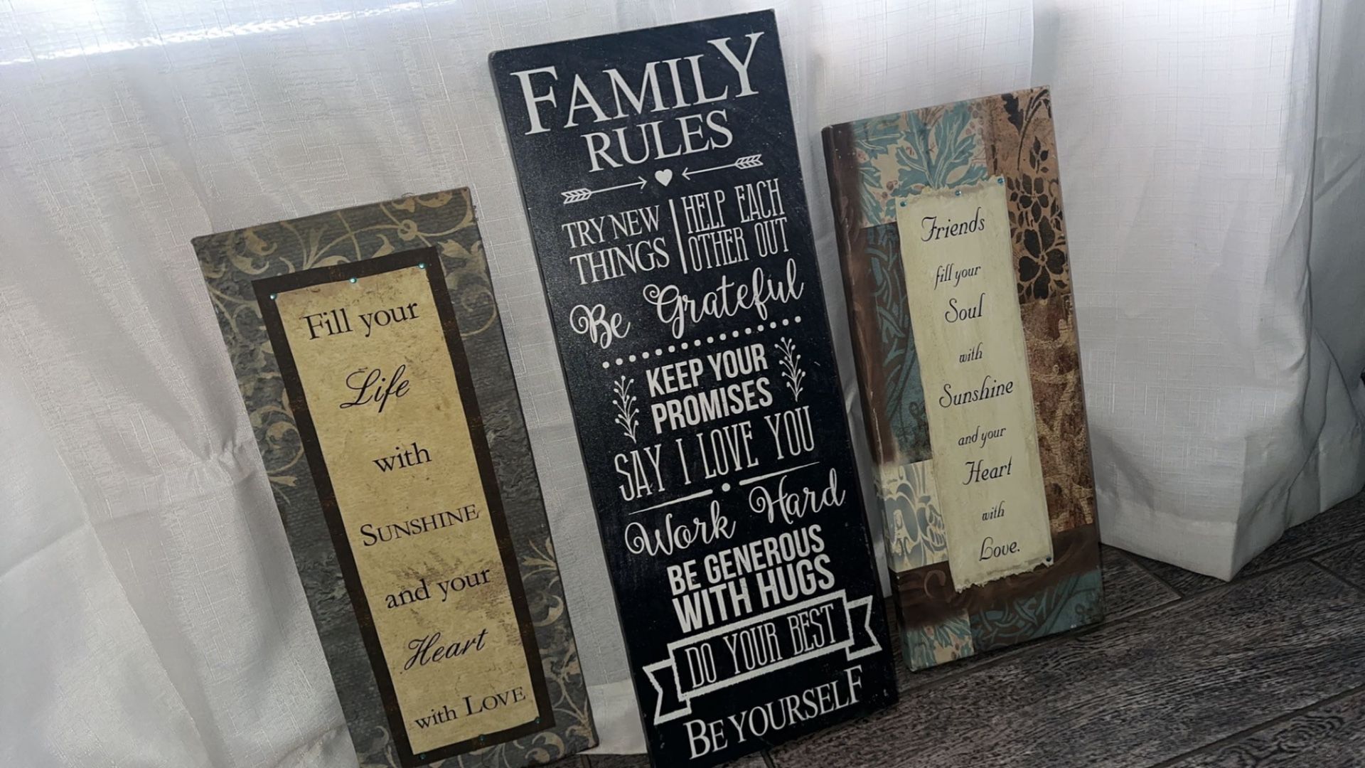 Home Decor 3 canvases