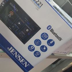 New Jensen CD DVD Touch Screen Bluetooth Stereo 