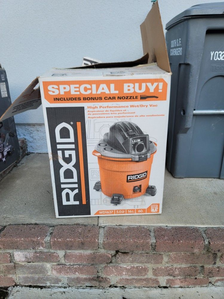 Ridgid 16 Gallon 5.0 HP Wet/Dry Vac