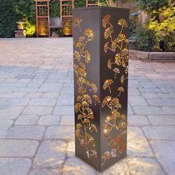 Ginkgo Leaf Metal Floor Lamp