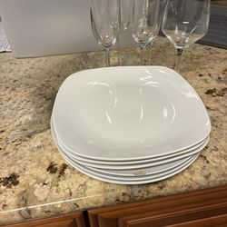 Plates and glasses