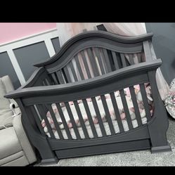 Crib, Dresser, And Chest Nursery Set 
