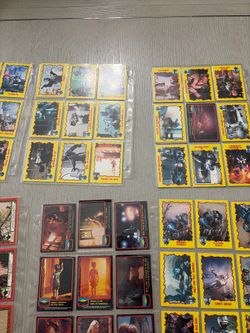 Old movie trading cards from Robin Hood robo cop 2 encounter of the 3rd kind