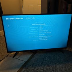 43in Roku TV With Remote