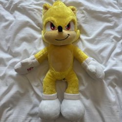 Sonic 2 Gold Sonic Plush Build A Bear