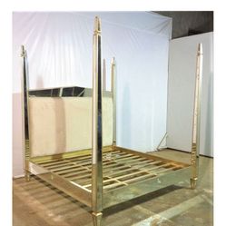Mirrored Bed In Excellent Condition 