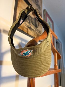 Miami Dolphins NFL Olive Green Visor