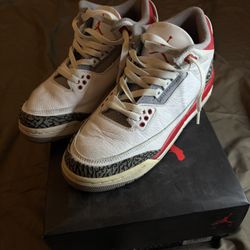 Fire Red Jordan 3’s