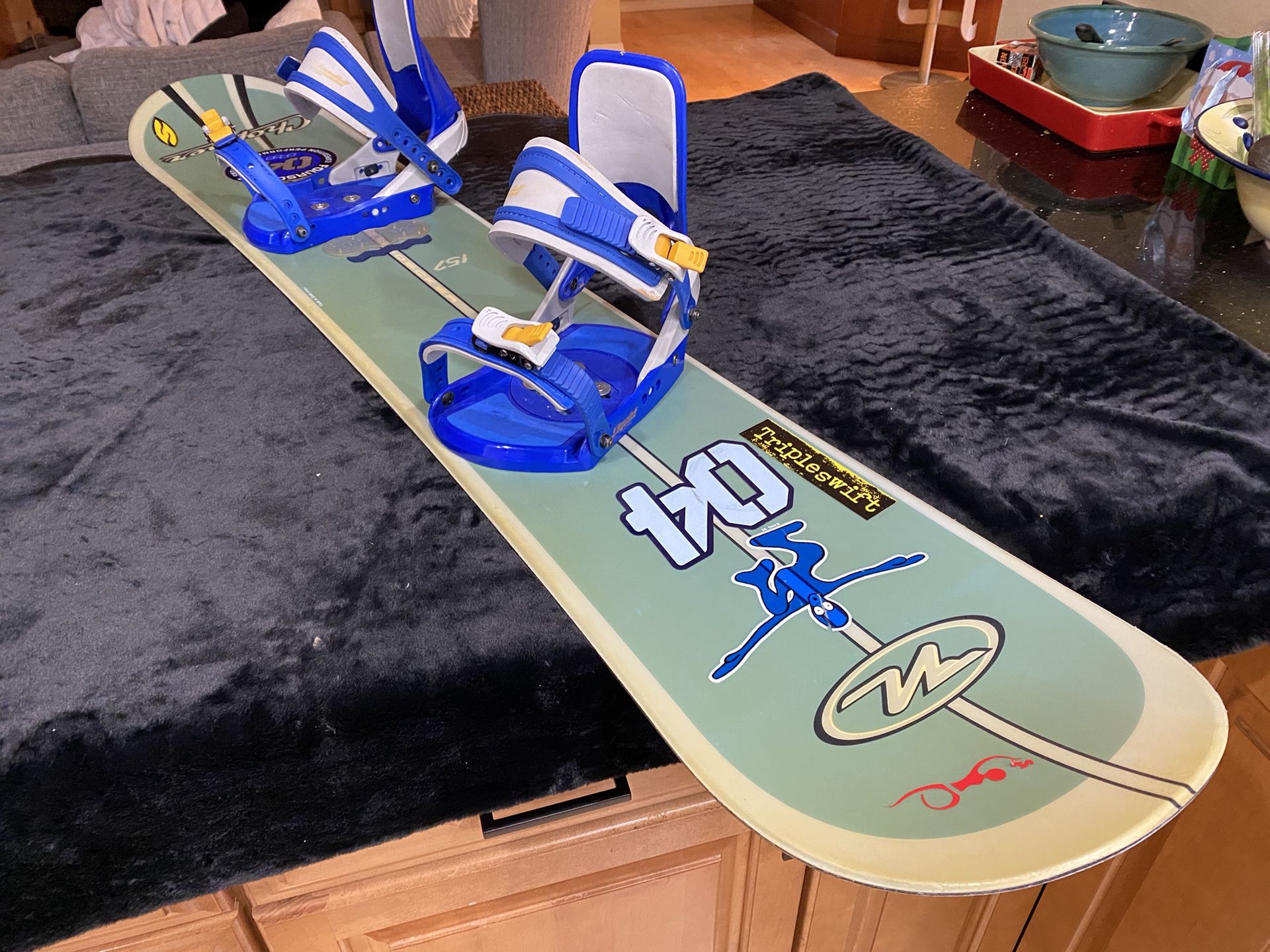 Nidecker Chopper Snowboard (157cm) with Liquid Bindings