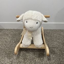 Pottery Barn Lamb Critter Plush Nursery Rocker