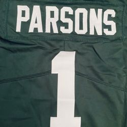 Youth Green And White Parsons Greenbay Packers Jersey