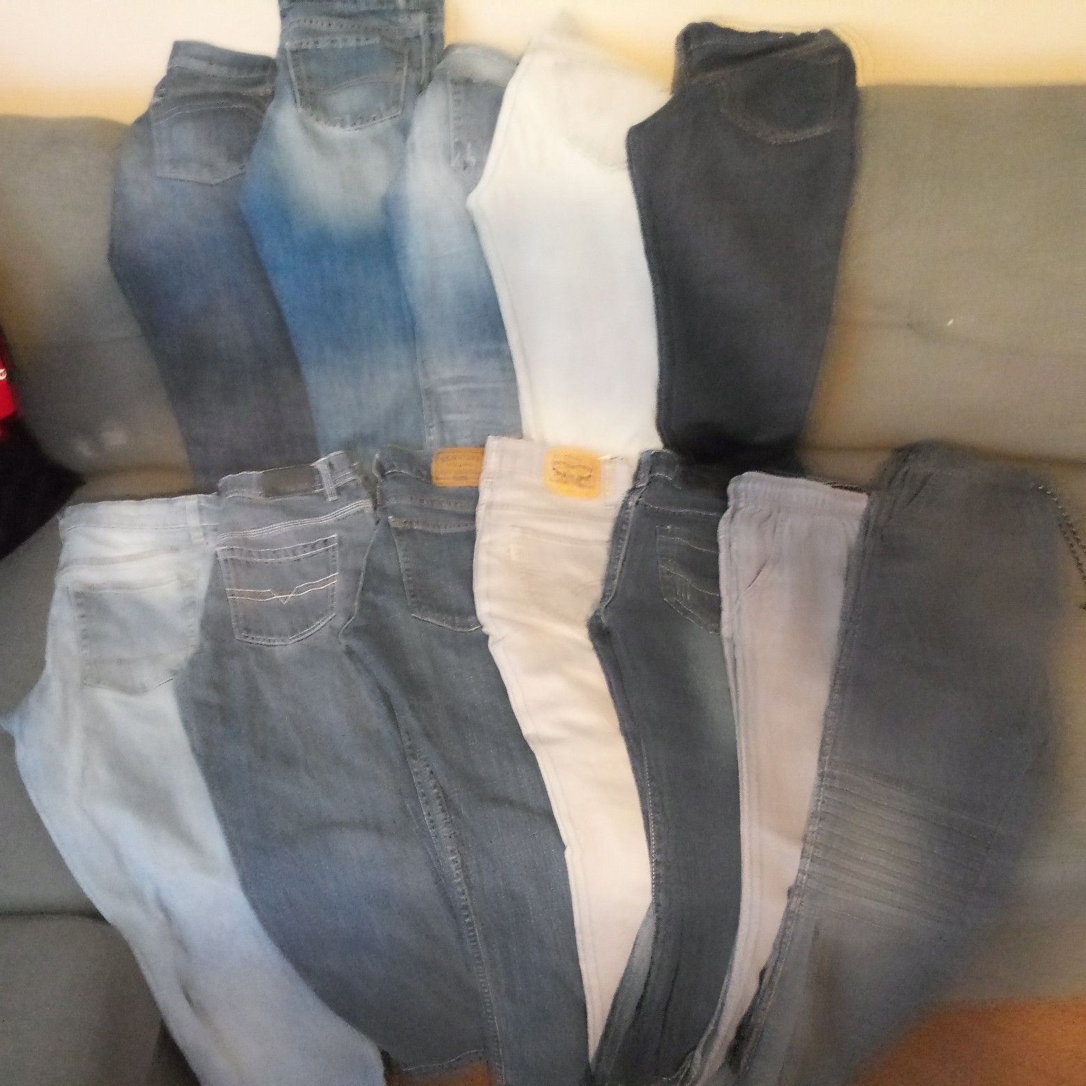 12 pair of boy jeans 12/14