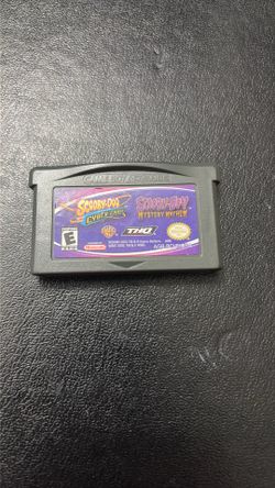 Working 2-in-1 video game cartridge for the Nintendo Game Boy Advance titled "Scooby-Doo and the Cyber Chase / Scooby-Doo! Mystery Mayhem